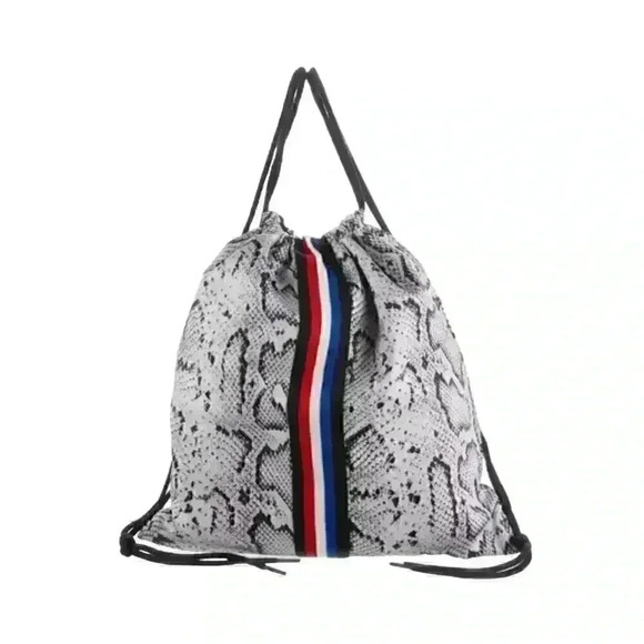 Pam & Gela - Snake Print Drawstring Bag - Picture 2 of 8